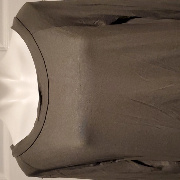 Rags & Couture Olive Green Women's Handkerchief Hem Dress - Size XL - Picture 2 of 8